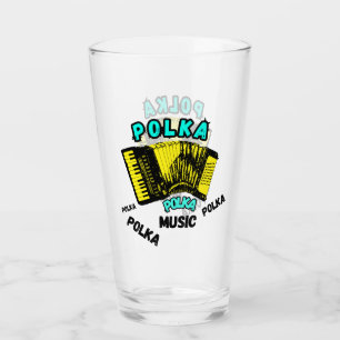 PolKa Polka Polka mit Accordion Music Glas