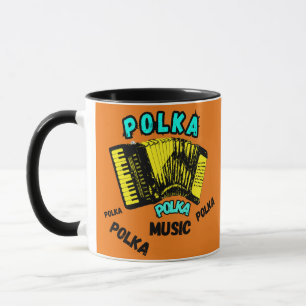 PolKa Polka Polka mit Accordion Music Tasse