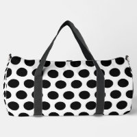 Polka Print Cut Nähen große Duffel Tasche