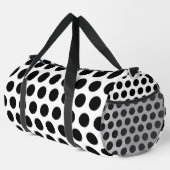 Polka Print Cut Nähen große Duffel Tasche (Rechte Ecke)