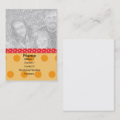 Polka-Punkt-Foto-Karte Visitenkarte (Vorne/Hinten)