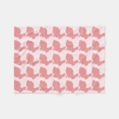 Polka-Punkt-Häschen-Fleece-Decke Fleecedecke (Vorderseite (Horizontal))