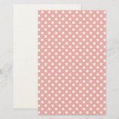 Polka-Punkt-Hintergrund Briefpapier (Vorne/Hinten)