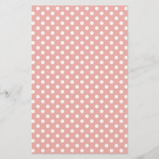 Polka-Punkt-Hintergrund Briefpapier (Vorderseite)