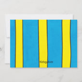 Polka-Punkt-Igels-Geburtstags-Einladung Einladung (Rückseite)