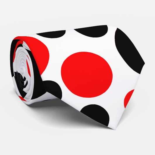 Polka-Punkt-Krawatte Krawatte (Gerollt)