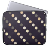 Polka Punkt nahtloses Muster. Schriftstruktur. Tex Laptopschutzhülle (Vorderseite)