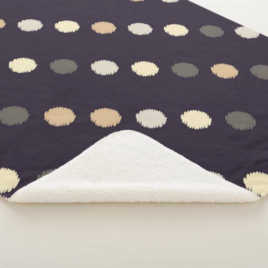 Polka Punkt nahtloses Muster. Schriftstruktur. Tex Sherpadecke (3/4)