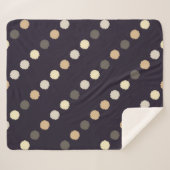 Polka Punkt nahtloses Muster. Schriftstruktur. Tex Sherpadecke (Vorderseite (Horizontal))