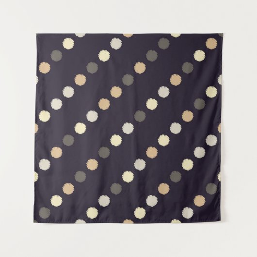 Polka Punkt nahtloses Muster. Schriftstruktur. Tex Wandteppich (Vorderseite (Horizontal))