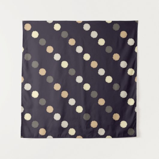 Polka Punkt nahtloses Muster. Schriftstruktur. Tex Wandteppich (Vorderseite)