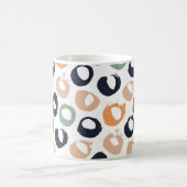 Polka Punkt nahtloses Muster. Vintage Darstellung. Kaffeetasse (Mittel)