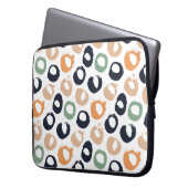 Polka Punkt nahtloses Muster. Vintage Darstellung. Laptopschutzhülle (Vorderseite Links)