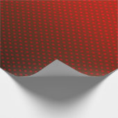 Polka Punkt roter Farbverlauf Schwarz Farbe dunkle Geschenkpapier (Ecke)