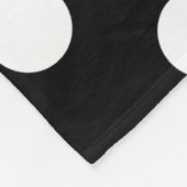 Polka-Punkt-schwarze u. weiße Fleecethrow-Decke Fleecedecke (Ecke)