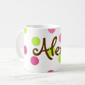 Polka-Punkt-Tasse Kaffeetasse (Vorderseite Links)