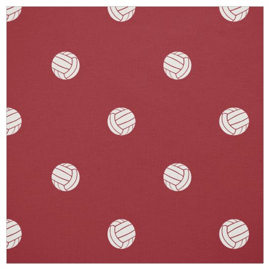 Polka-Punkt-Volleybälle auf rotem oder JEDEM Hinte Stoff (Muster)
