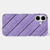 Polka-Punkte auf lila Holz Case-Mate iPhone Hülle (Rückseite (Horizontal))