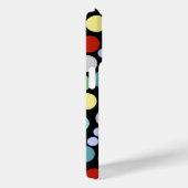 Polka-Punkte auf schwarz Case-Mate iPhone Hülle (Rückseite / Rechts)