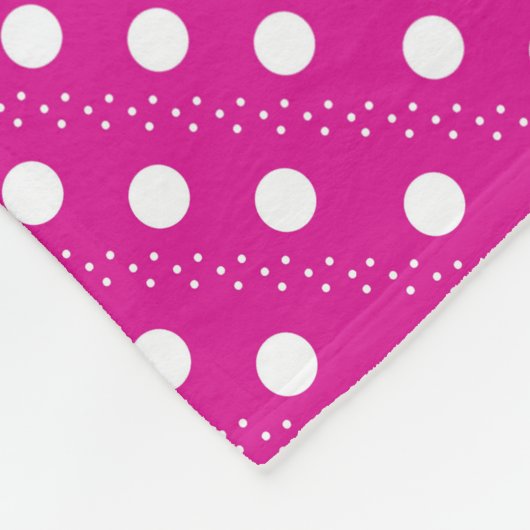 Polka-Punkte Fleecedecke (Ecke)
