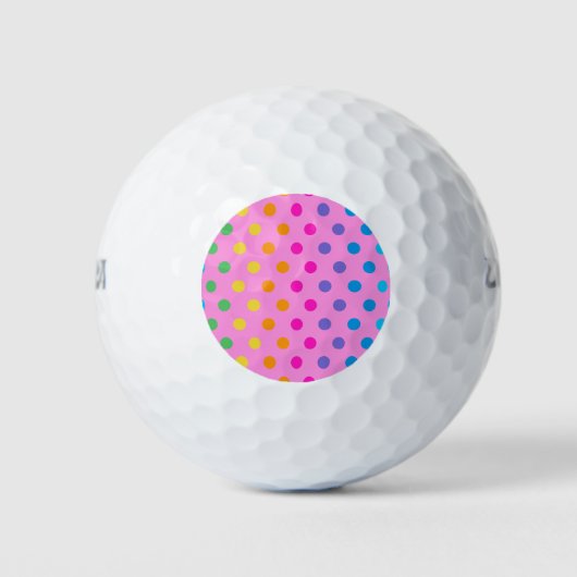 Polka-Punkte Golfball (Vorderseite)