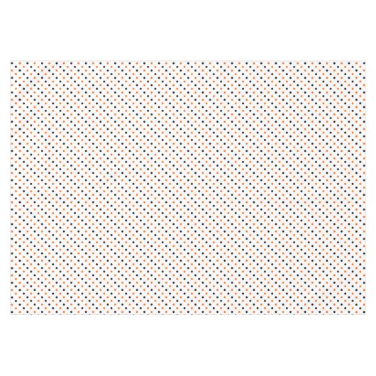 Polka-Punkte halbkreisförmig Tischdecke (Vorderseite (Horizontal))