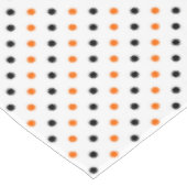 Polka-Punkte halbkreisförmig Tischdecke (Schrägansicht)