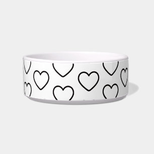 Polka Punkte Herz Liebe Katze Hund  Napf