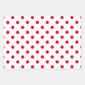 Polka-Punkte in Rot-Orange und Gelb Geschenkpapier Set (Vorderseite 3)