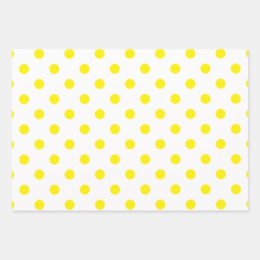 Polka-Punkte in Rot-Orange und Gelb Geschenkpapier Set (Vorderseite 2)
