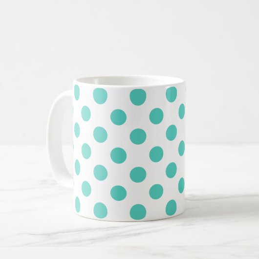 Polka-Punkte Kaffeetasse (Vorderseite Links)