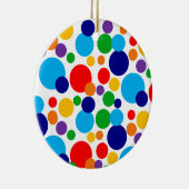 Polka Punkte Keramik Ornament (Rechts)