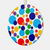 Polka Punkte Keramik Ornament (Links)