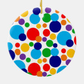 Polka Punkte Keramik Ornament (Hinten)