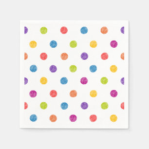 POLKA-PUNKTE, MEHRERE FARBE SERVIETTE