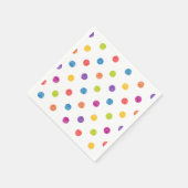 POLKA-PUNKTE, MEHRERE FARBE SERVIETTE (Ecke)