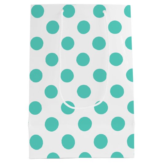 Polka-Punkte Mittlere Geschenktüte (Rückseite)