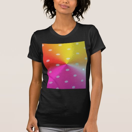 Polka Punkte Muster farbige Farben T-Shirt (Vorderseite)