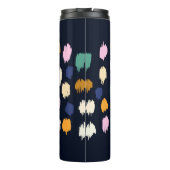 Polka-Punkte nahtloses Muster Thermosbecher (Rückseite)