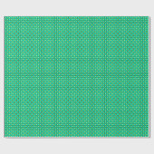 Polka-Punkte, Pfau und hellgrün Geschenkpapier (Flach)