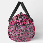 Polka-Punkte schwarz und rosa Duffle Bag (Rechts)