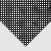 Polka-Punkte | schwarz-weiße Punkte im Retro-Modus Seidenpapier (Ausschnitt)