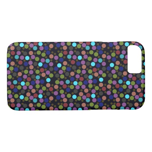 Polka-Punkte-Textur Case-Mate iPhone Hülle (Rückseite (Horizontal))