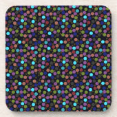 Polka-Punkte-Textur Untersetzer (Vorderseite)