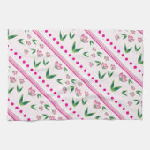 Polka-Punkte und Blume Handtuch (Horizontal)