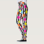 Polka-Punkte und Streifen Leggings (Links)