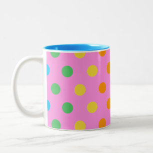 Polka-Punkte Zweifarbige Tasse