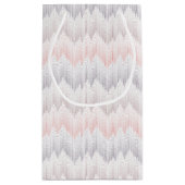 Polka punktiertes Bergspitze-Muster Kleine Geschenktüte (Rückseite)