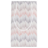 Polka punktiertes Bergspitze-Muster Kleine Geschenktüte (Vorderseite)