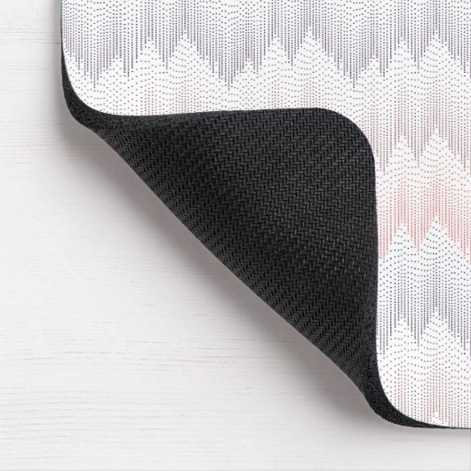 Polka punktiertes Bergspitze-Muster Mousepad (Ecke)